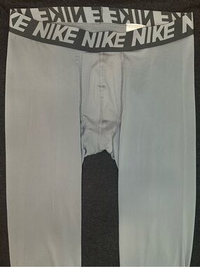 Nike Pro Dri-FIT Compression Tights Gray 25” Inseam Men’s Large Athletic